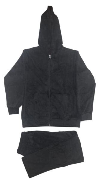 kids Velvet Full Sleeves Hooded Winter Wear Night Suit – Camey Shop