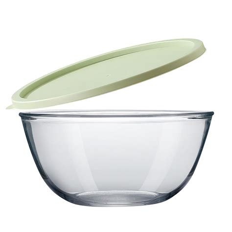 Glass Mixing Bowls Large Glass Bowl With Lid Clear Bowl Glass Serving ...