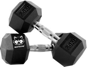 MAPACHE Hexagonal Dumbbells 2.5Kg x 2 Set Fitness Gym Dumbbell set ...