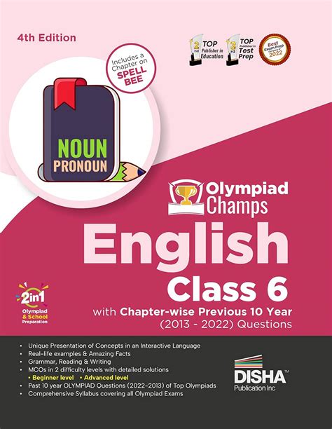 Olympiad Champs English Class 6 with Chapter-wise Previous 10 Year ...