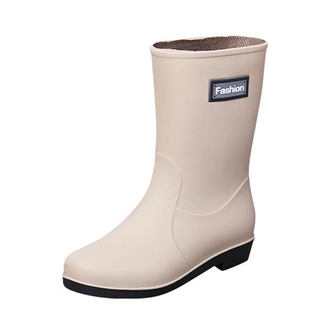 NOKIO Fashionable Women'S Waterproof Galoshes Women Short Rain Boots ...