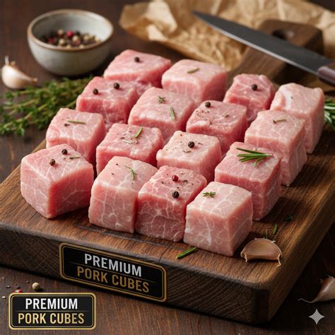 Premium Mixed Boneless Pork Cubes, 1 Kg - The Pork Shop | Premium ...