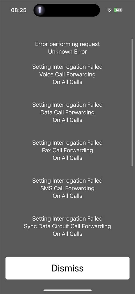 Setting interrogation failed - Apple Community