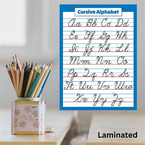 Laminated Manuscript Alphabet Charts, and Cursive Alphabet Charts for ...