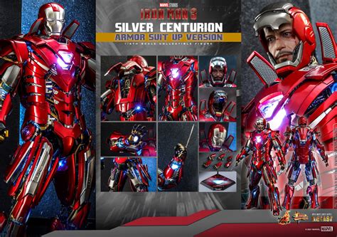 Iron Man 3 Mark XXXIII Silver Centurion Armor Deploys with Hot Toys