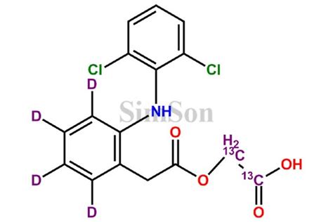 Aceclofenac 13C2 D4 | CAS No- 1795019-63-4 | Simson Pharma Limited