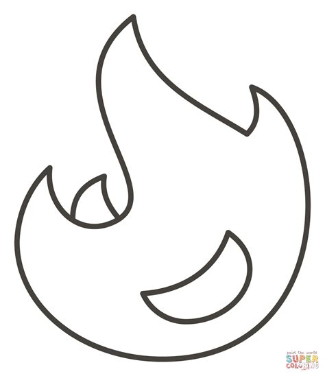 Fire Flames Coloring Pages