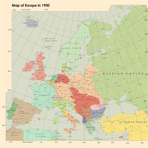 Map Of Eastern Europe Circa 1900