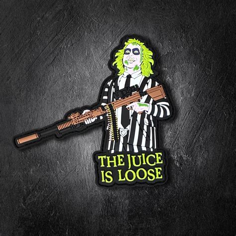 Beetlejuice The Juice is Loose PVC Morale Patch - PatchOps