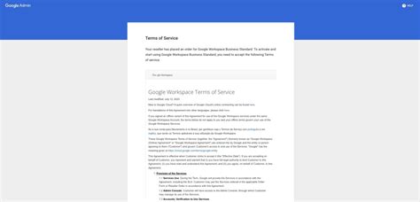 Google Workspace Terms of Service – Google Workspace