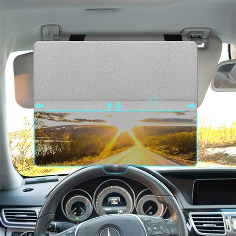 Amazon.com: yvshy Pack of 1 Car Visor Anti-Glare Goggles, 12.6 x 4.7In ...