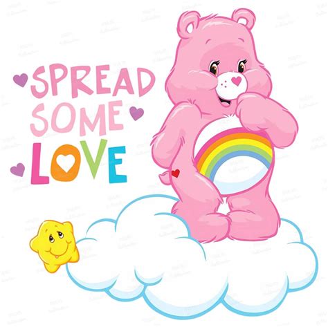 Care Bears Png, Spread Some Love Png, Pink Care Bear Png, Care Bears ...