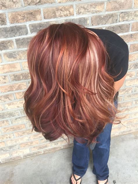 fall hair red