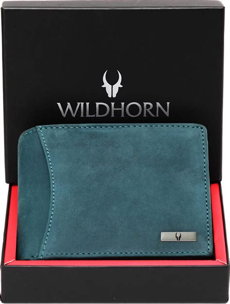 WILDHORN Men Casual Blue Genuine Leather Wallet Blue Hunter - Price in ...
