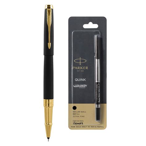 Parker Aster Matte Black GT Roller Ball Pen with Refill Black : Amazon ...