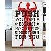 Decor Production Gym Quote Motivational Wallpaper Poster | Wall Sticker ...