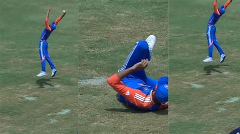 Axar Patel's Spectacular One-Handed Catch Shocks Australia's Mitchell ...