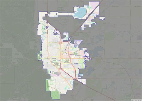 Map of Boulder city, Colorado - Thong Thai Real
