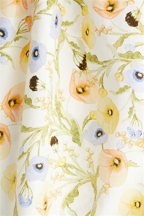 Tie-belt dress - Cream/Floral - Ladies | H&M IN