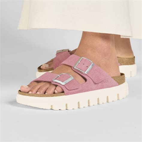 Buy Pink Arizona Chunky Suede Leather Online in India - BIRKENSTOCK