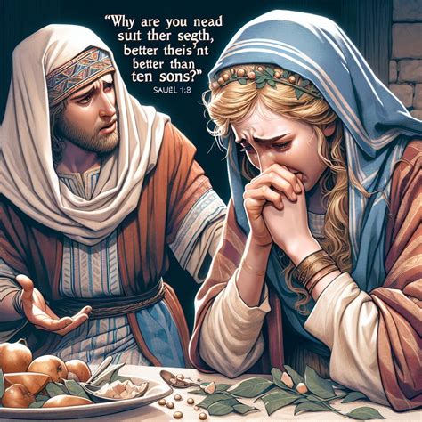What does 1 Samuel 1:8 mean? | Bible Art