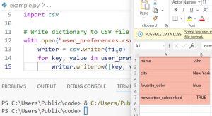 Image result for Python Write Dictionary Objects to File One at a Time