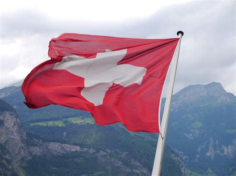 Bandera Suiza Gratis Foto De Stock Gratuita Sobre Aéreo, Al Aire