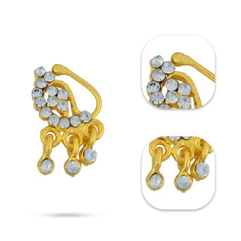 Stone Nathu | Nose Ring | Mookkuthi