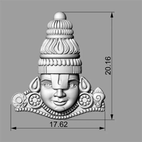 Exquisite Venkateshwara 3D Model for Print