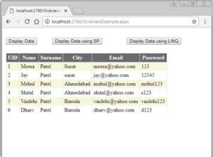 Image result for Collapsable GridView in ASP.NET