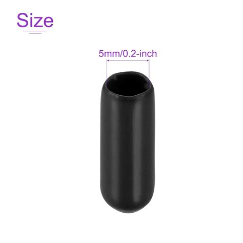 Buy DMiotech 20 Pack 3/16(5mm) ID Black Screw Thread Protectors Rubber ...