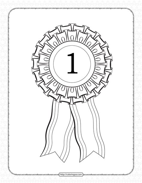 Printable 1St Place Ribbon