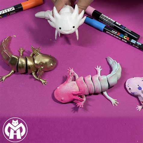 OBJ file AJOLOTE FLEXIBLE axolote・Design to download and 3D print・Cults
