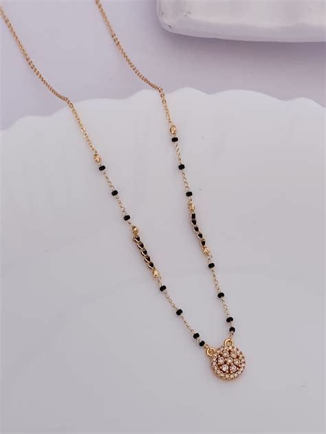 Buy 1 Get 1 Free - American Diamond Gold Plated Fancy Round Shape ...