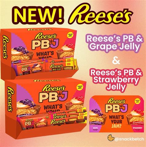 Snack Betch | New Reese’s PB&J! Peanut Butter + Grape Jelly and Peanut ...
