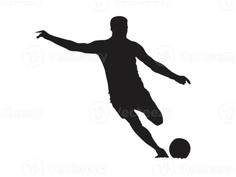 Silhouette Of A Soccer Player 22385649 PNG