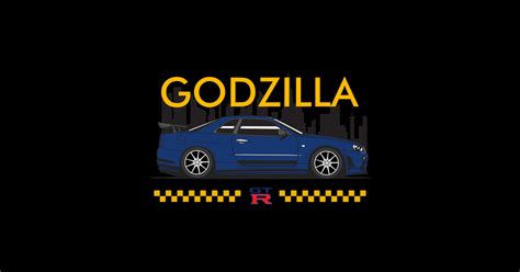 GTR R34 Godzilla - R34 - Sticker | TeePublic