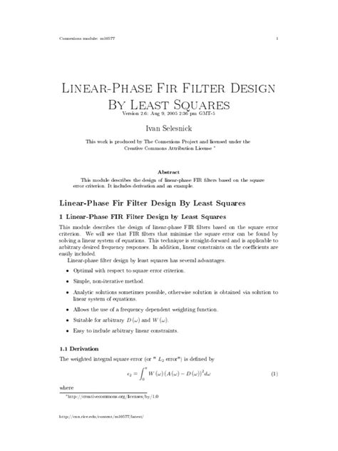 Image result for Linear Filter Design