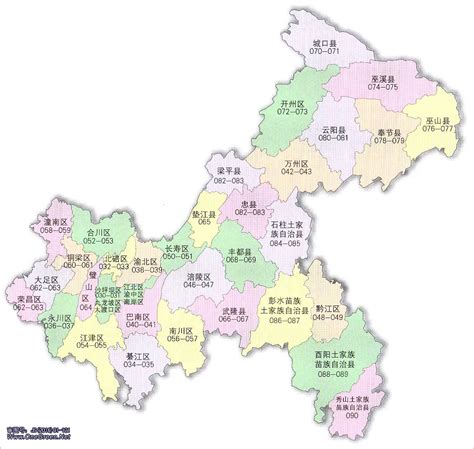 重庆市行政区域图 - 重庆市地图 - 地理教师网