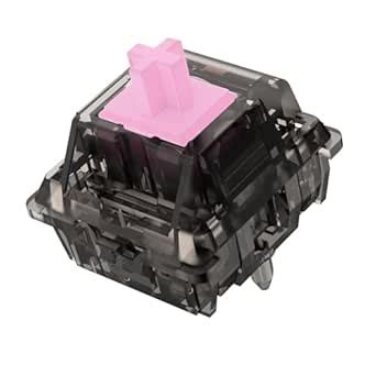 DUROCK Linear Switches, Creamy Pink Stem L3 Linear Switch 65g, 5 Pins ...