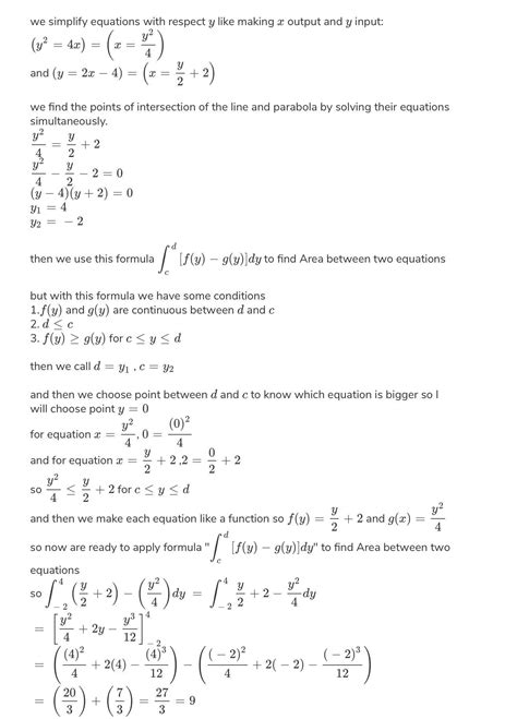 Find the area bounded by the parabola y^2=4x and the straight line 2x ...