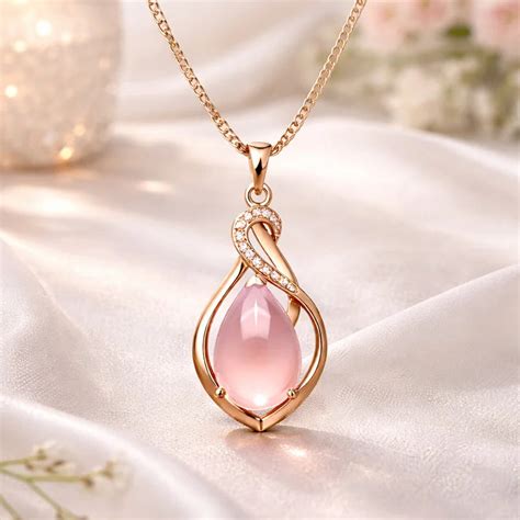 Buy Rose Gold Crystal Stylish Pendant Online In India - YuvaFlowers