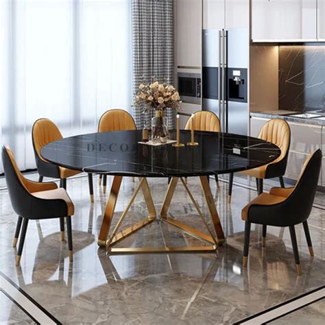Kalinga Modern Marble Dining table – DecoraHub
