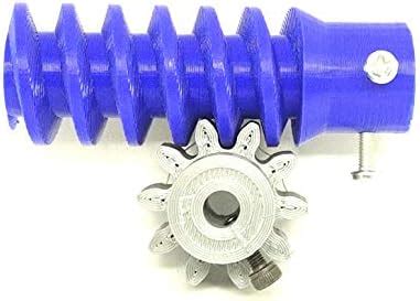 INVENTO 1pcs 3D Printed Plastic Worm Gear + 10 Teeth Spur Gear 6mm hole ...