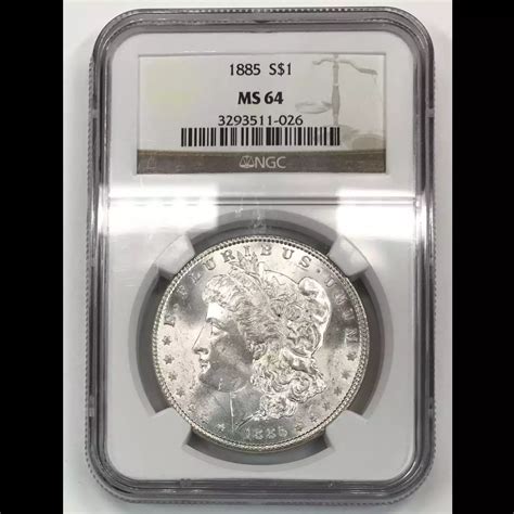 1885 Morgan Silver Dollar NGC MS-64 - Old Pueblo Coin