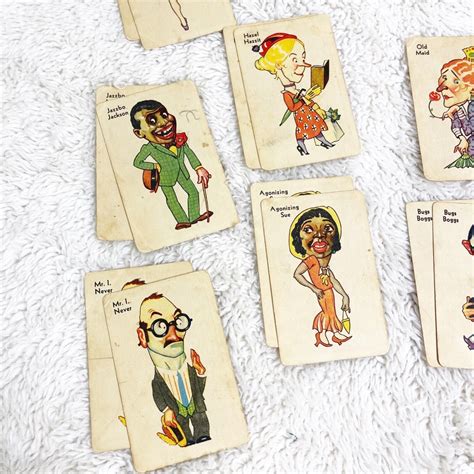Vintage 1930's Old Maid Playing Card Game WHITMAN No Box GUC ...