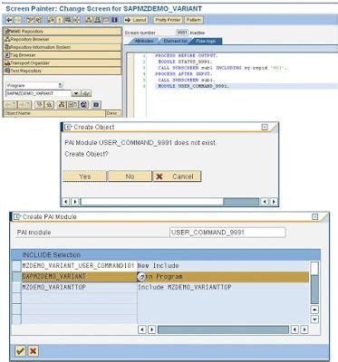 Module Pool and Screen Creation 的图像结果