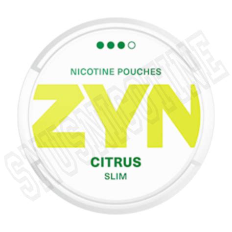 Slim Citrus Strong Zyn Nicotine Pouches – SNUS Nicotine Pouches