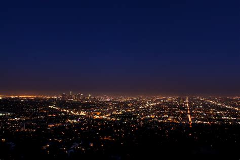los angeles by night 4k HD Wallpaper