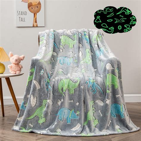 Ji and Ja® Blankets for Kids ? Glow in The Dark Blanket Printed ...